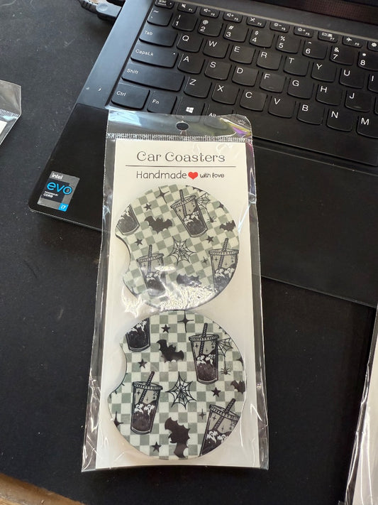 Spooky Cup  Car Coasters, Car Coaster
