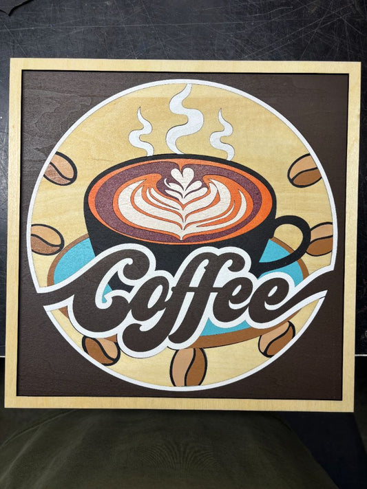 Coffee square sign