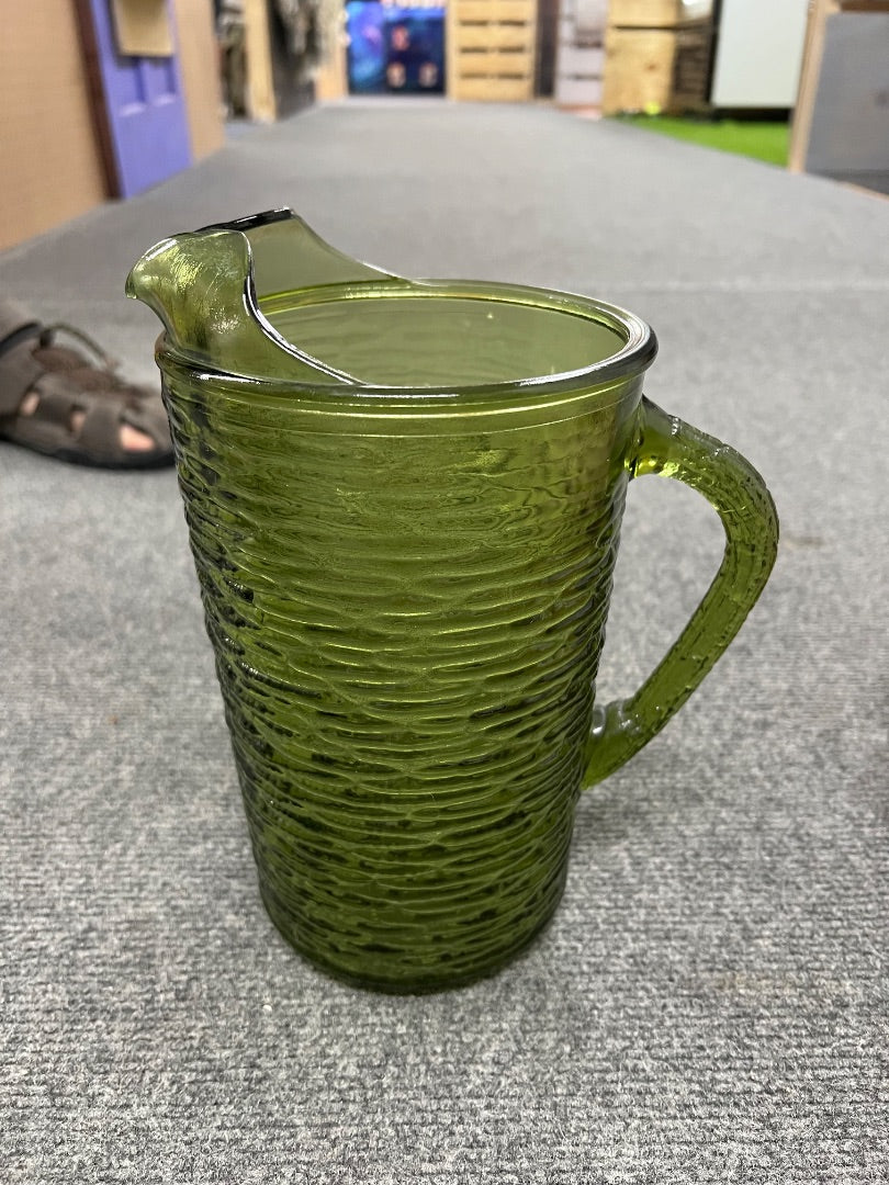 Avocado Green  Anchor Hocking Pitcher
