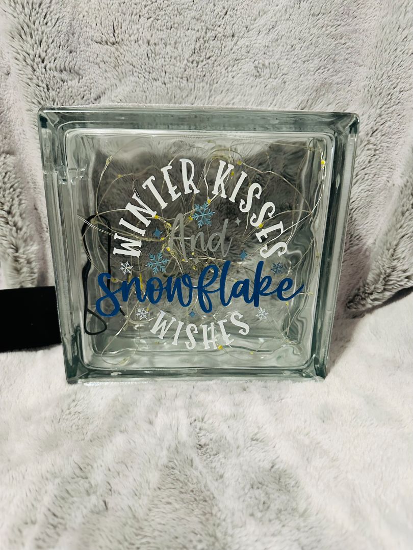 Glass Block with lights , Designed Locally