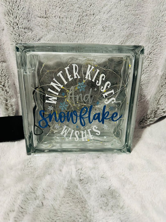 Glass Block with lights , Designed Locally