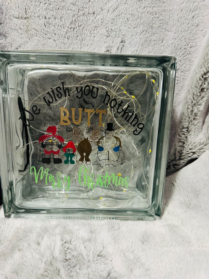 Glass Block with lights , Designed Locally