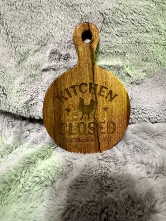 Not food safe Wooden Cutting Board , Designed Locally