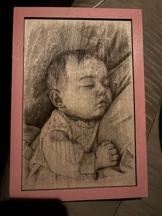 Etched picture 6x9