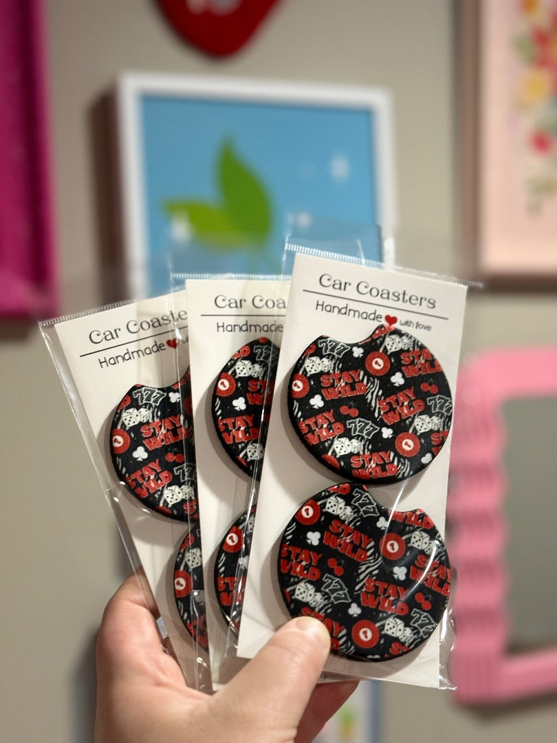 Car Coasters,Stay Wild, Eclectic Gemini Co