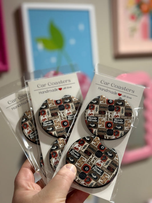 Car Coasters,Yeehaw, Eclectic Gemini Co