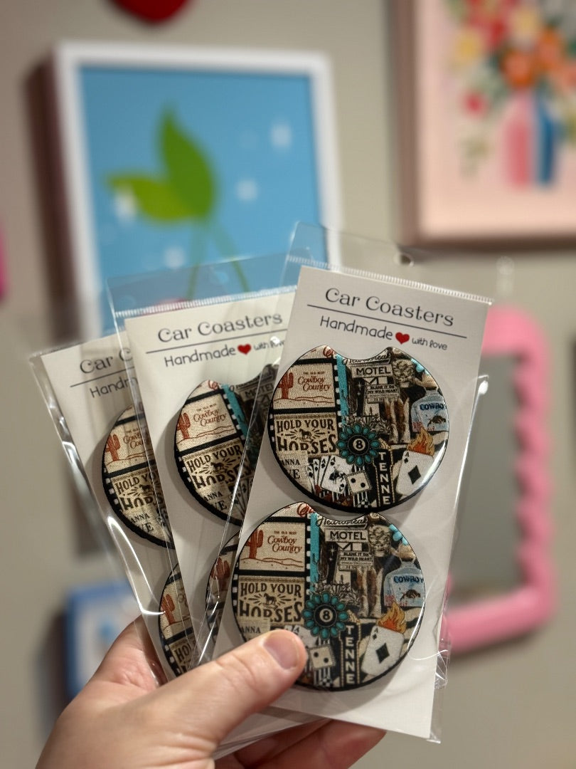 Car Coasters,Hold Your Horses, Eclectic Gemini Co