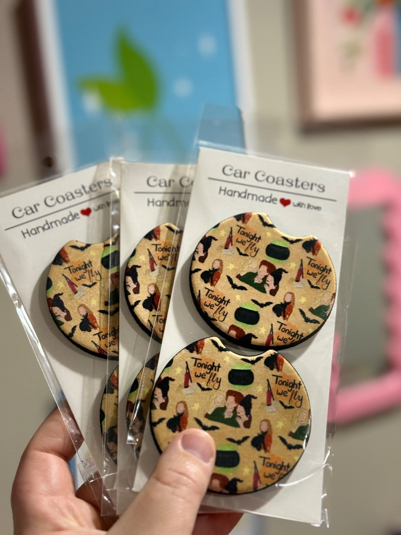 Car Coasters,Tonight We Fly, Eclectic Gemini Co