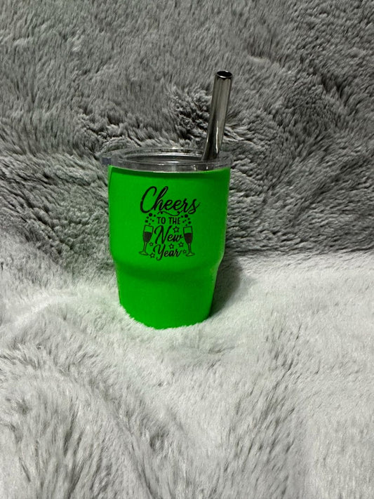 Glow in the Dark Neon Green 3oz. Mini Tumbler , 3oz.