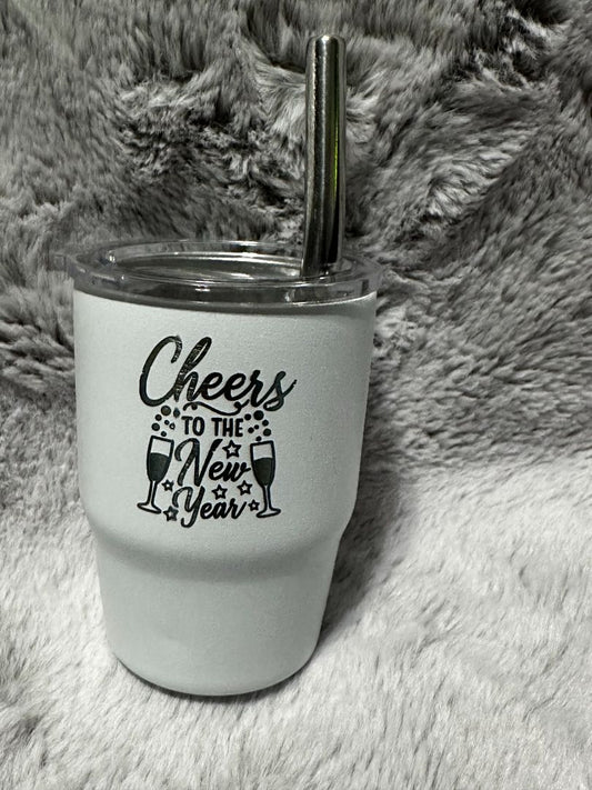 White 3oz. Mini Tumbler , Designed Locally