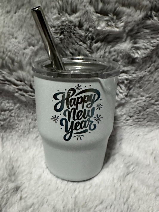 White 3oz. Mini Tumbler , Designed Locally