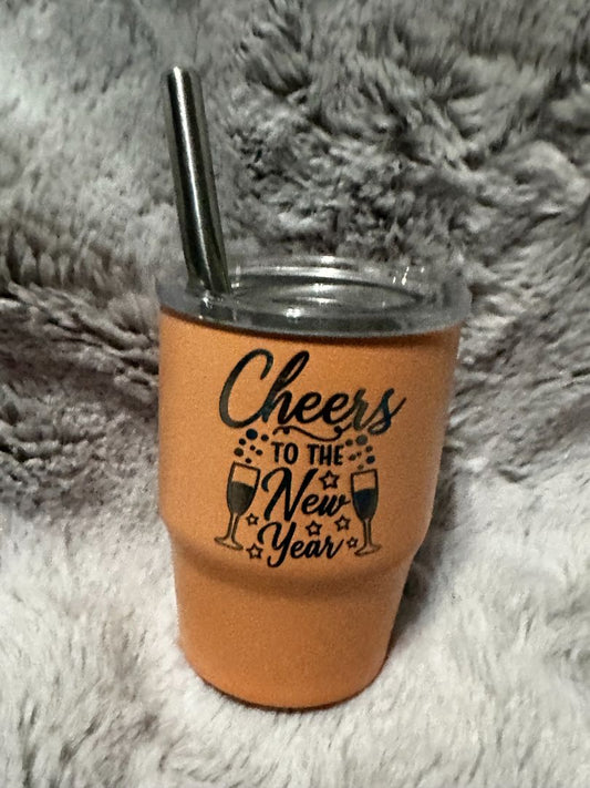 Peach 3oz. Mini Tumbler , Designed Locally