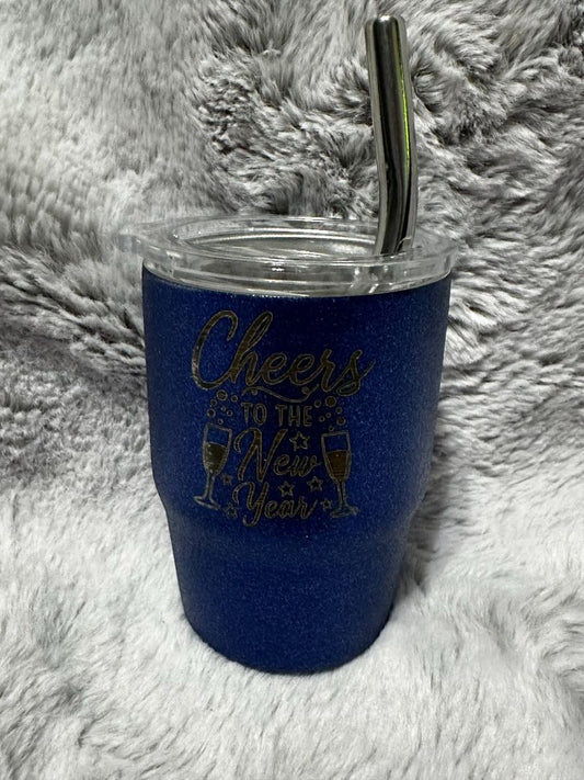 Sparkly Royal Blue 3oz. Mini Tumbler , Designed Locally