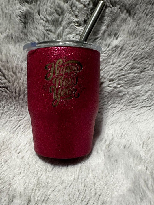 Sparkly PInk 3oz. Mini Tumbler , Designed Locally