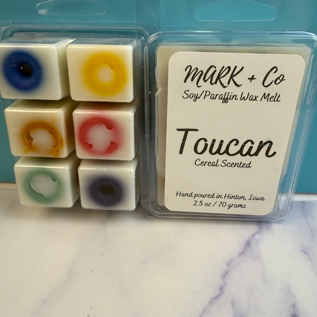 Toucan Wax Melt, Clamshell
