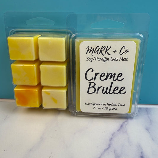 Creme Brulee Wax Melt, Clamshell