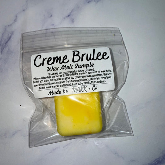 Creme Brulee Wax Melt, Sample