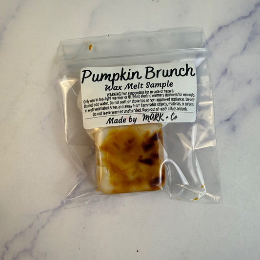 Pumpkin Brunch Wax Melt, Sample