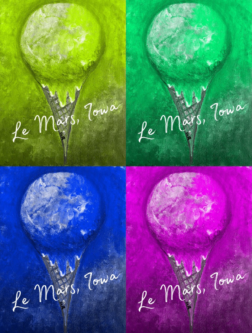 Multi color Lix Flag for garden, 12x18