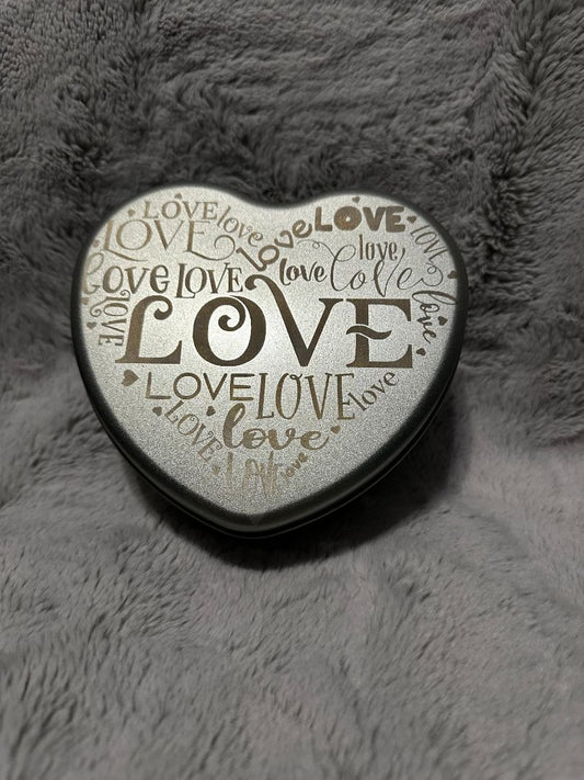 Heart shape tin , Designed Locally