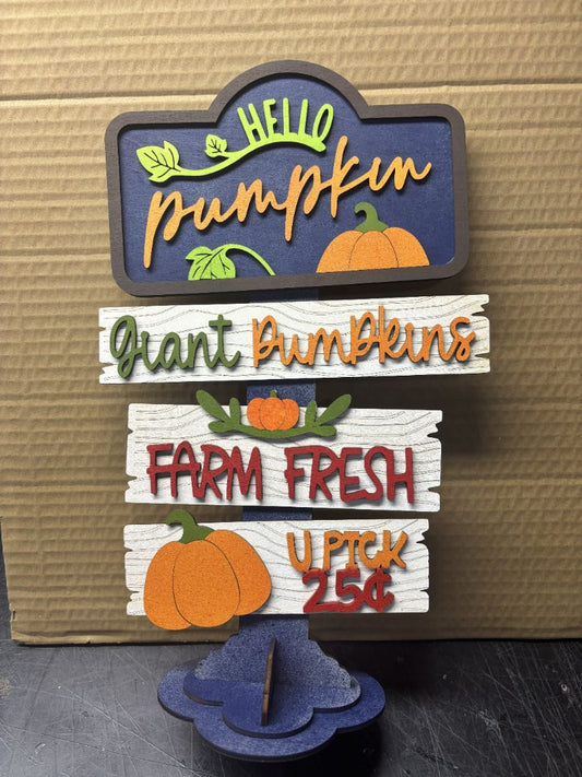 Pumkin patch sign, Otter Creek Laser