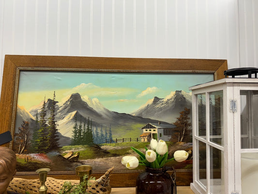 wood/canvas mid century mid century print