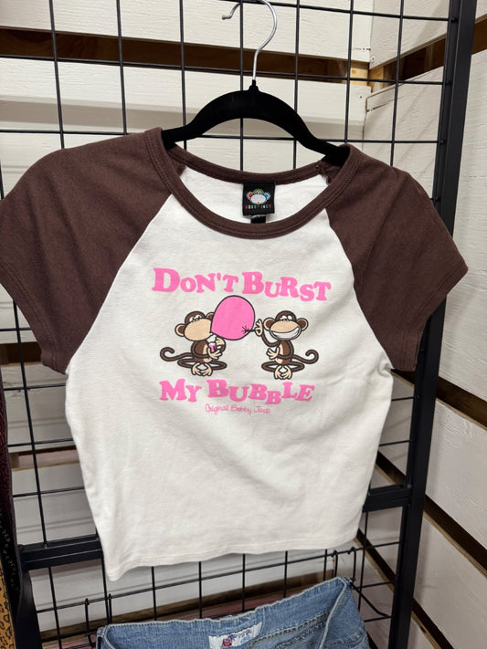 White Bobby jack Bing Bobby jack baby tee, Large