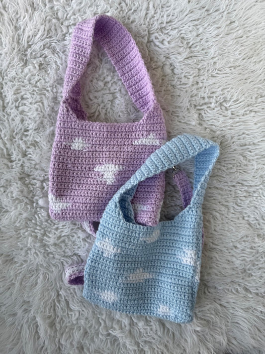 knit cloud purse, One Size