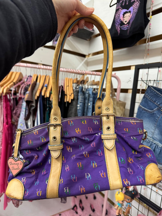 Purple Dooney & Burke Y2K purple purse, medium