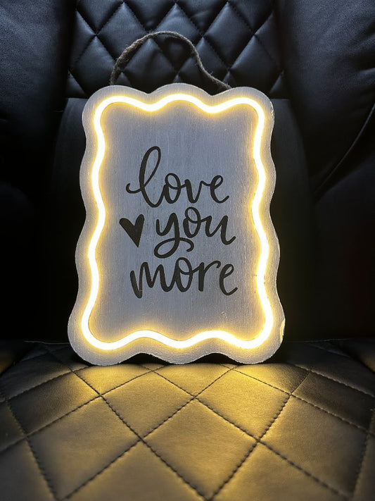 Lighted Wooden Sign , Designed Locally