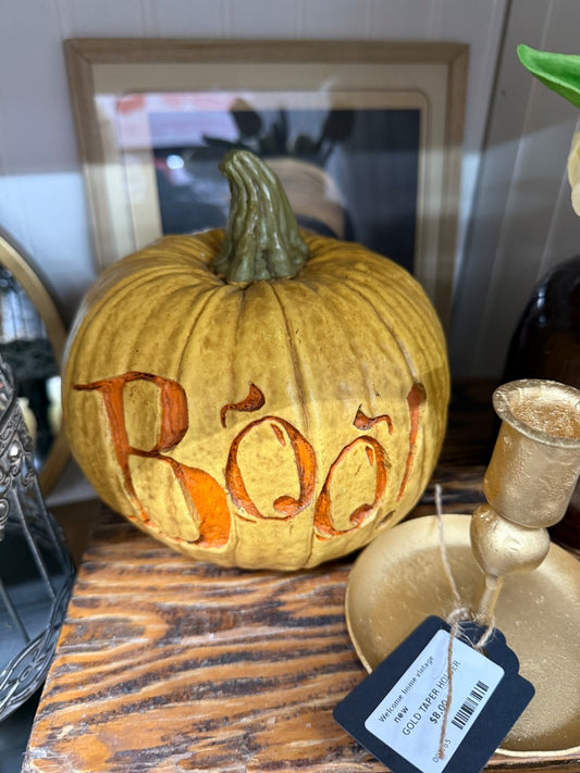 yellow n/a boo pumpkin
