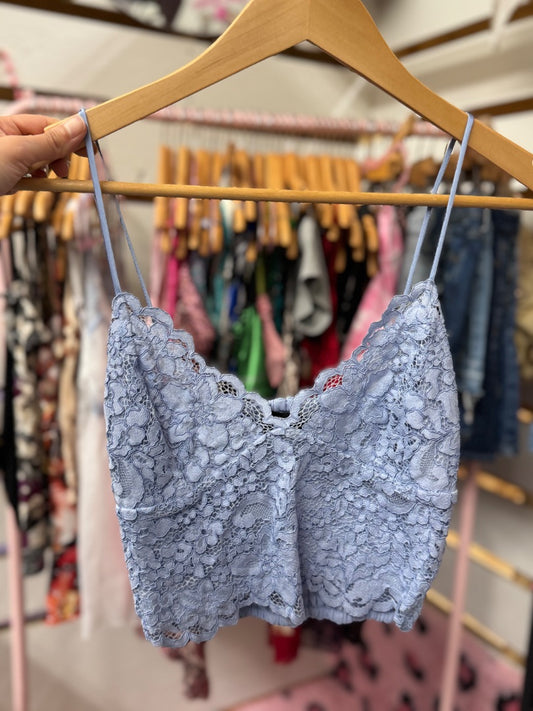 blue  light blue lace, xsmall