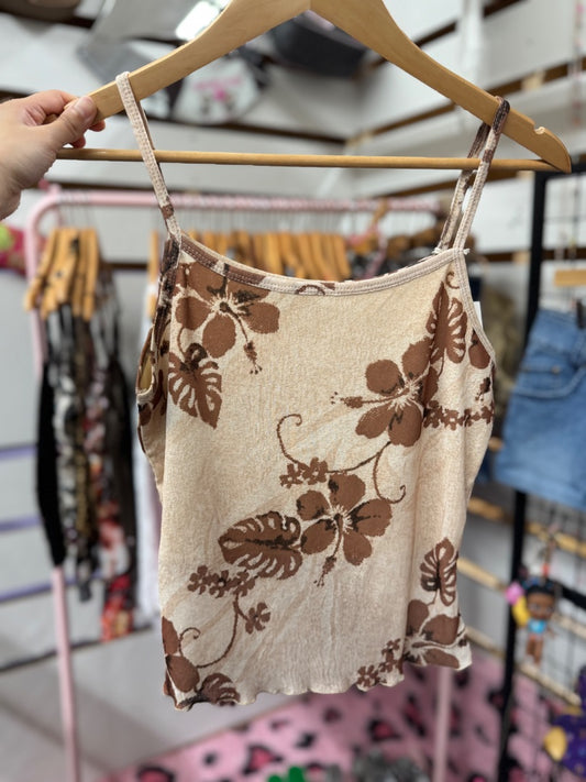 Tan Good look paris coconut girl tank, Small