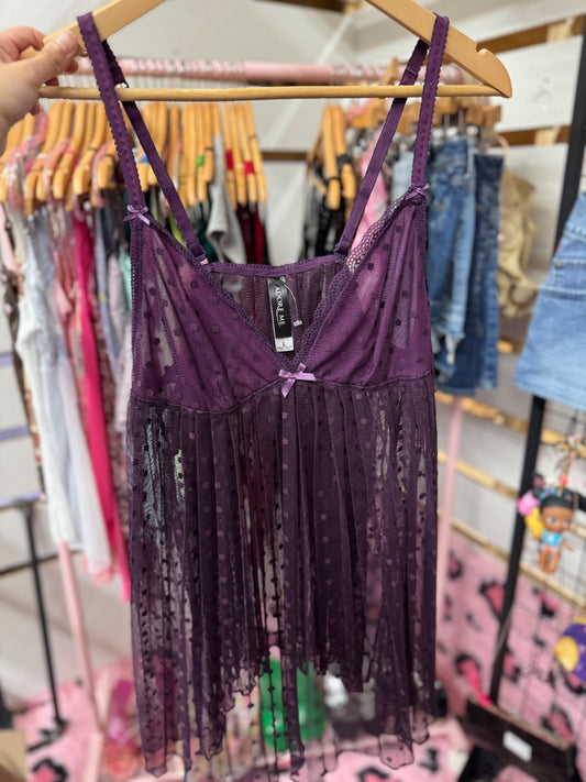 purple adore me adore me lace, large
