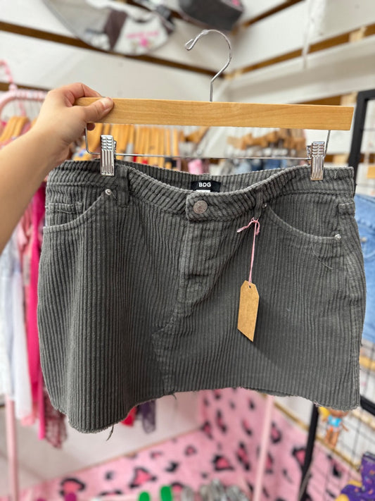 grey BDG grey mini skirt, large
