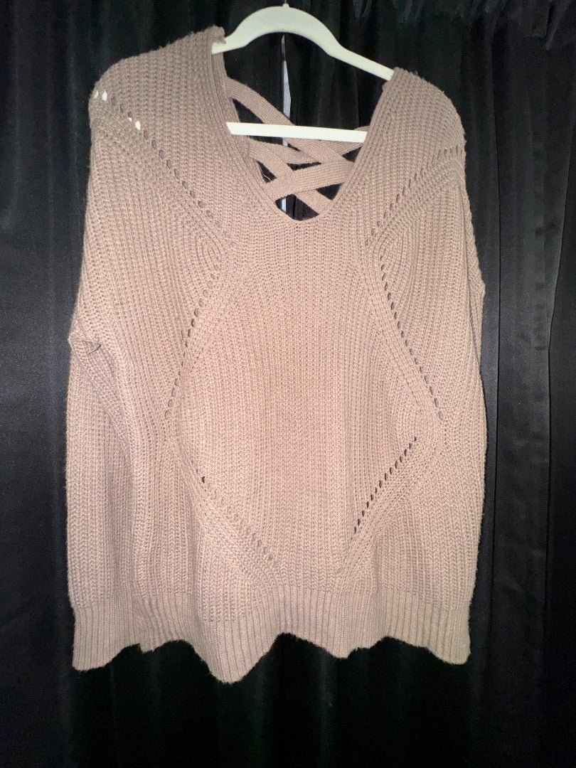 Tan Charlotte russe Sweater, worn twice, L
