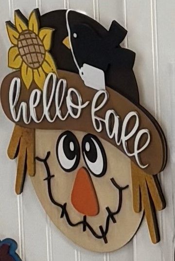 hello fall scarecrow