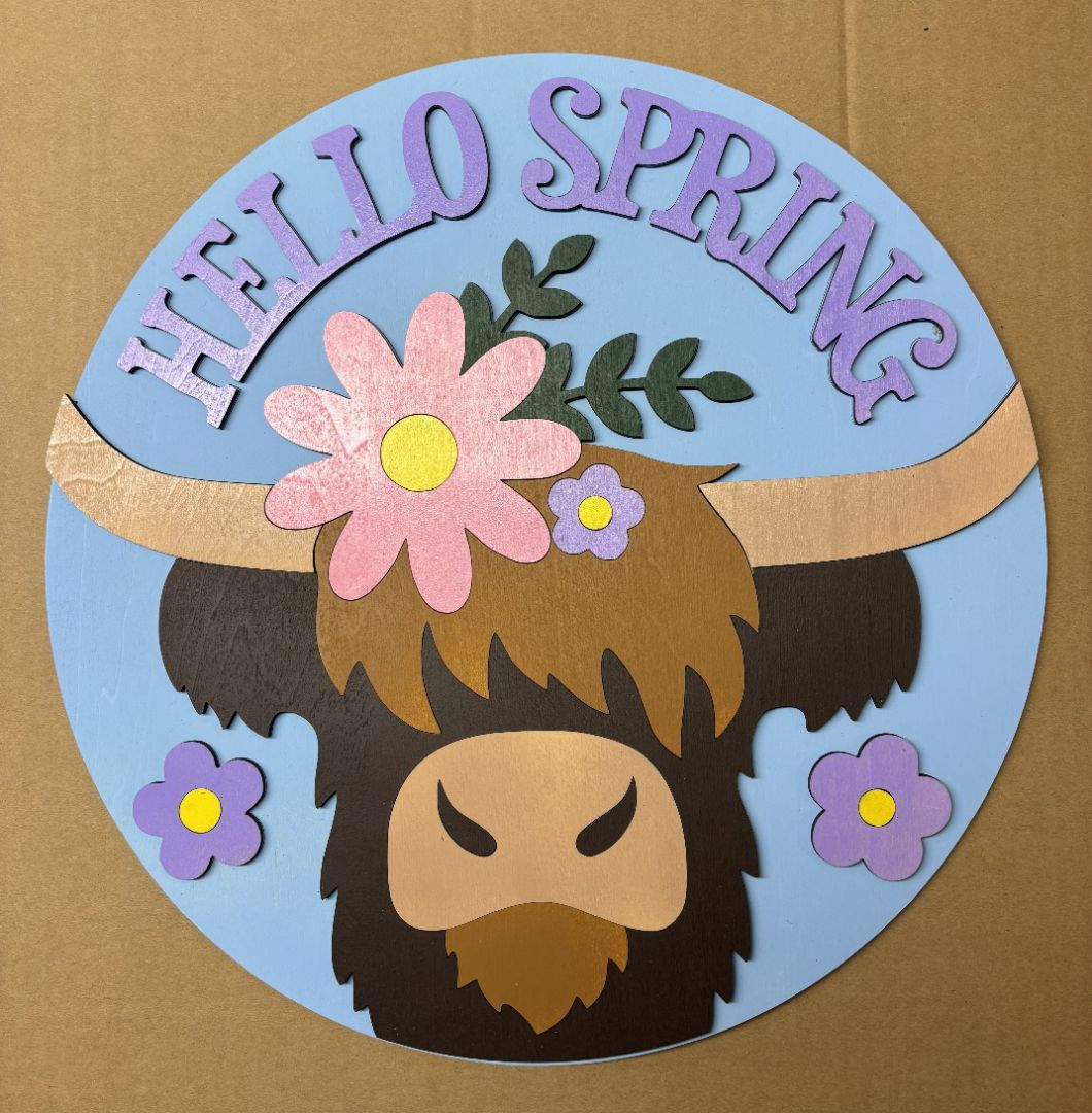 Highland bull spring
