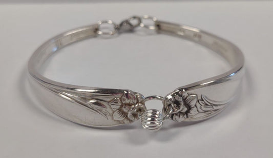 handcrafted Bracelet from silverware, Lily