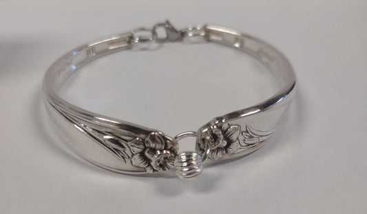 handcrafted Bracelet from silverware, Lily 1