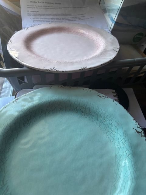Easter Teal Plate, 9 in
