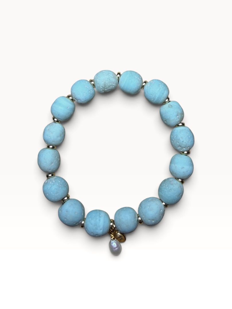 Pompeii Bracelet- blue Nomadic Pearl Jewelry, DCH Family LLC (FIRM)