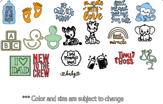 Multi Random Basic Onesie/Bib Kit, N/A