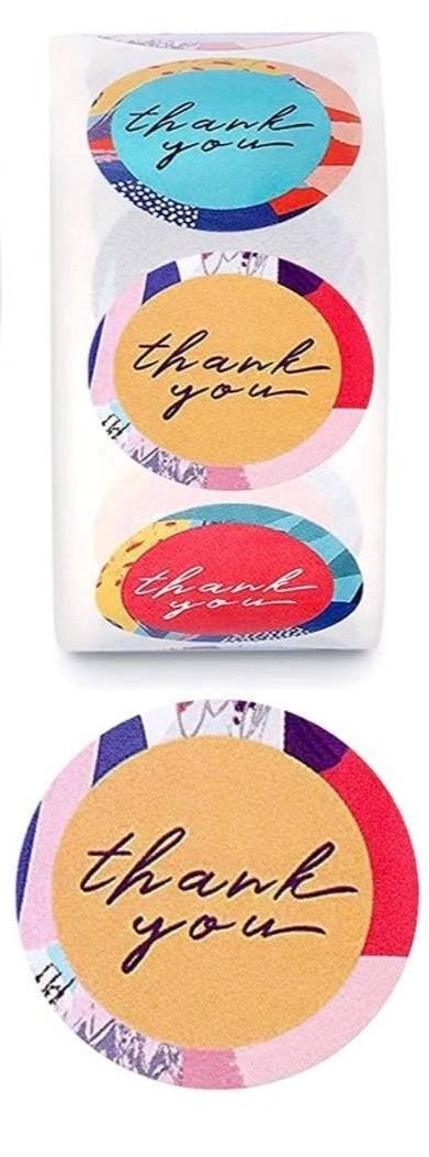Abstract  Thank You Stickers, 500 Stickers