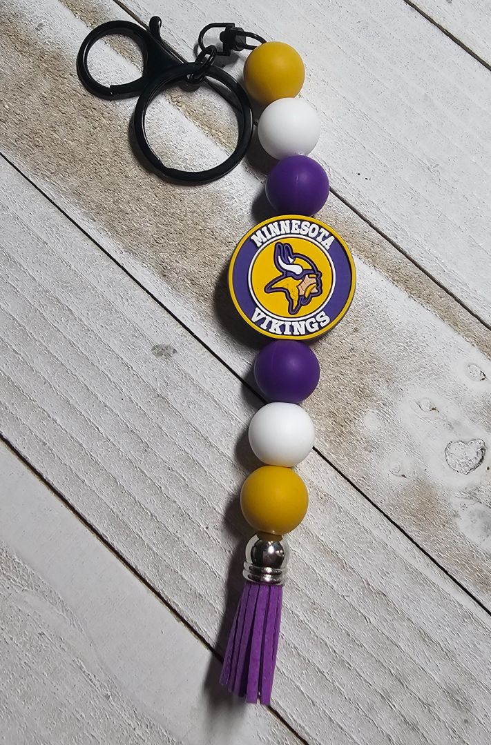 Vikings Key Chain Crocheted Creations by Amy, Adjustable