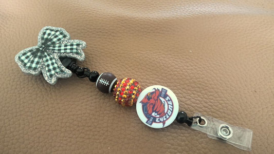 Acrylic Badge Reel with Beads Grace's bead Shop
