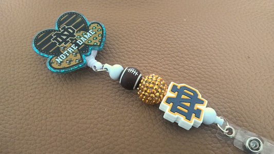 Acrylic Badge Reel with Beads Grace's bead Shop