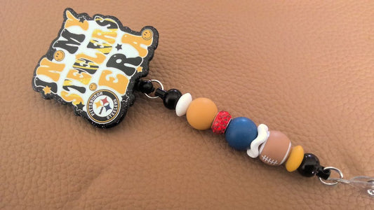 Acrylic Badge Reel with Beads Grace's bead Shop