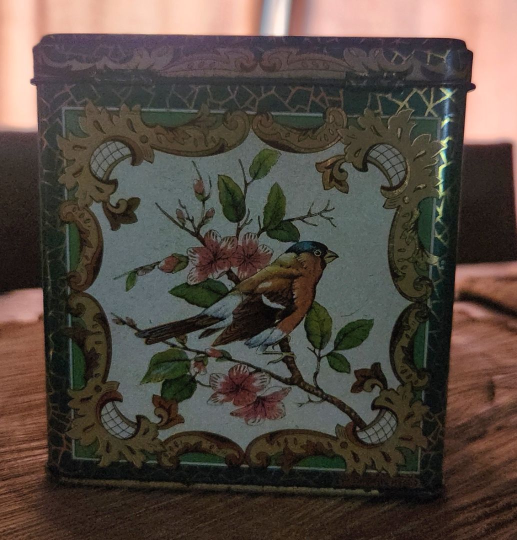 Vintage English Bird Tin