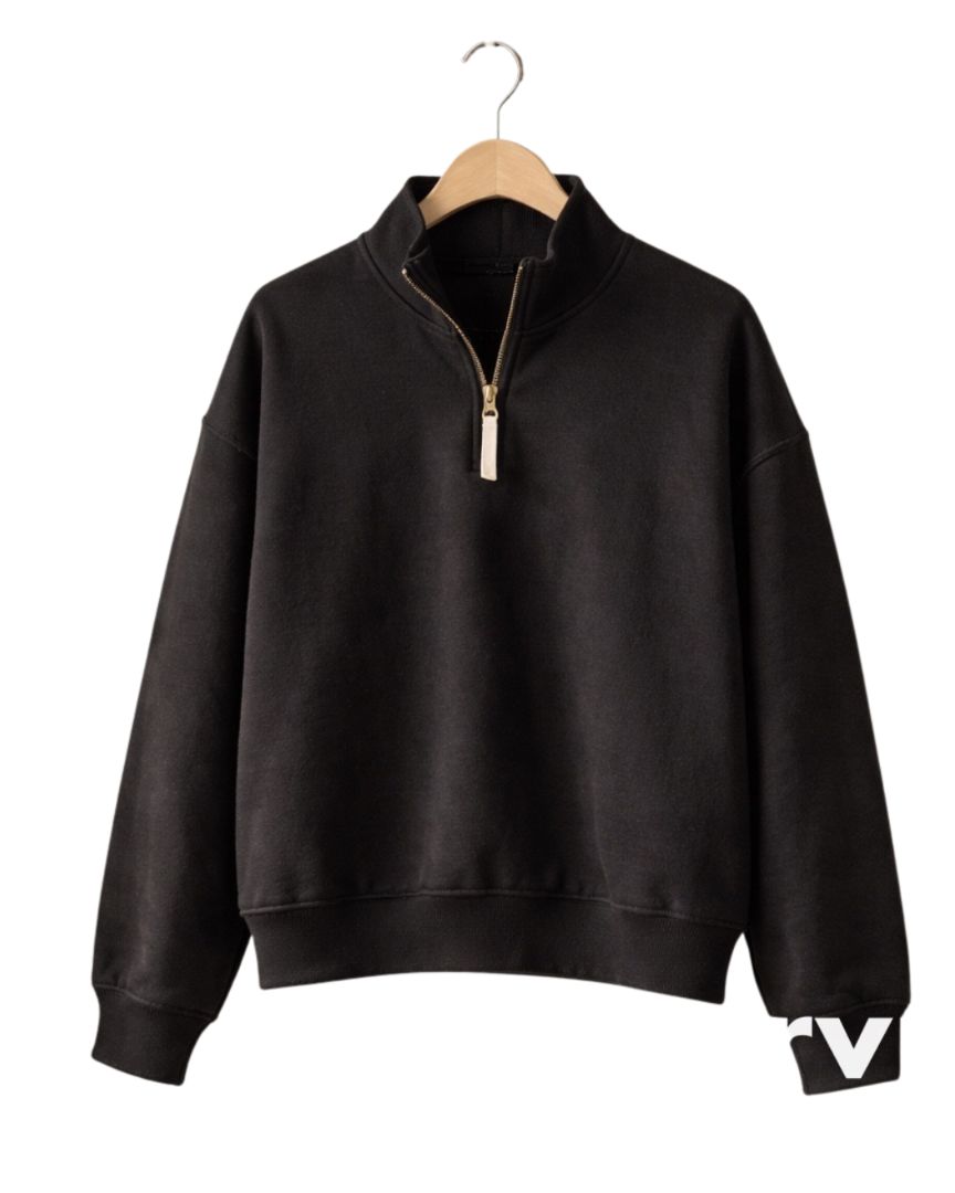 Blk Gold Zip ZENANA Clothed in Grace Iowa, Medium